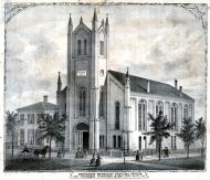 Centenary Methodist Episcopal Church and Parsonage, Terre Haute, Vigo County 1874